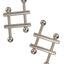 Nipple Grips Crossbar Nipple Vices - Silver