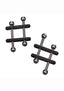 Nipple Grips Power Grip Crossbar Nipple Vices - Black/Silver