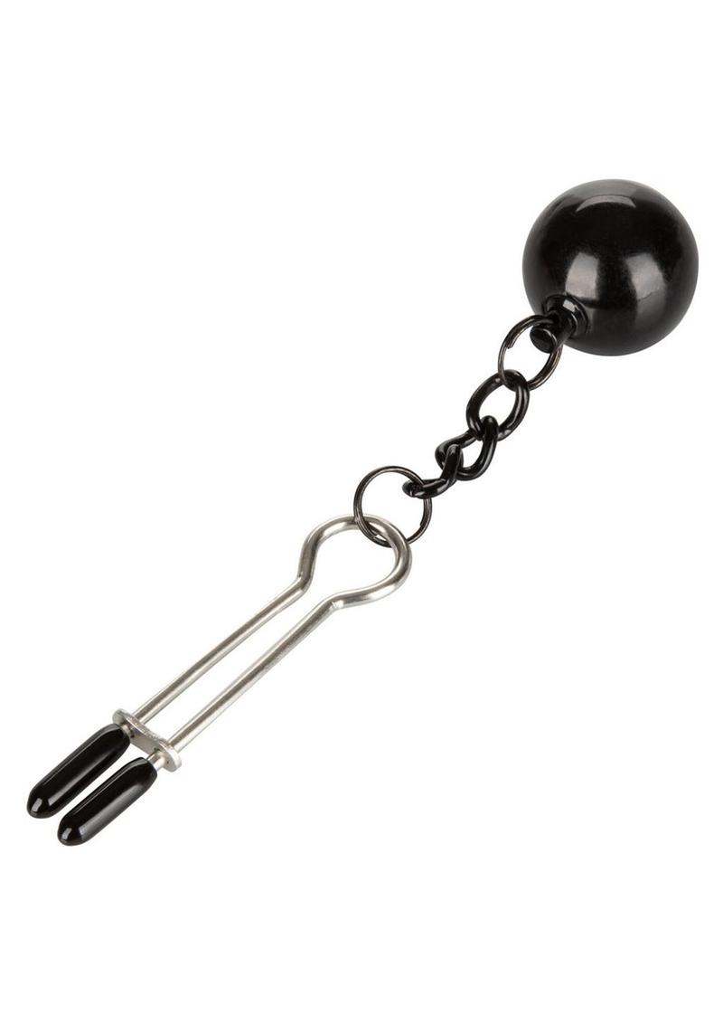 Nipple Grips Weighted Tweezer Nipple Clamps - Black/Silver