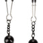 Nipple Grips Weighted Tweezer Nipple Clamps - Black/Silver