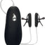 Nipple Play Vibrating Warming Nipple Teasers - Black