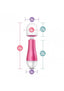 Noje Jules - Rose Rechargeable Silicone Wand Massager - Pink/White