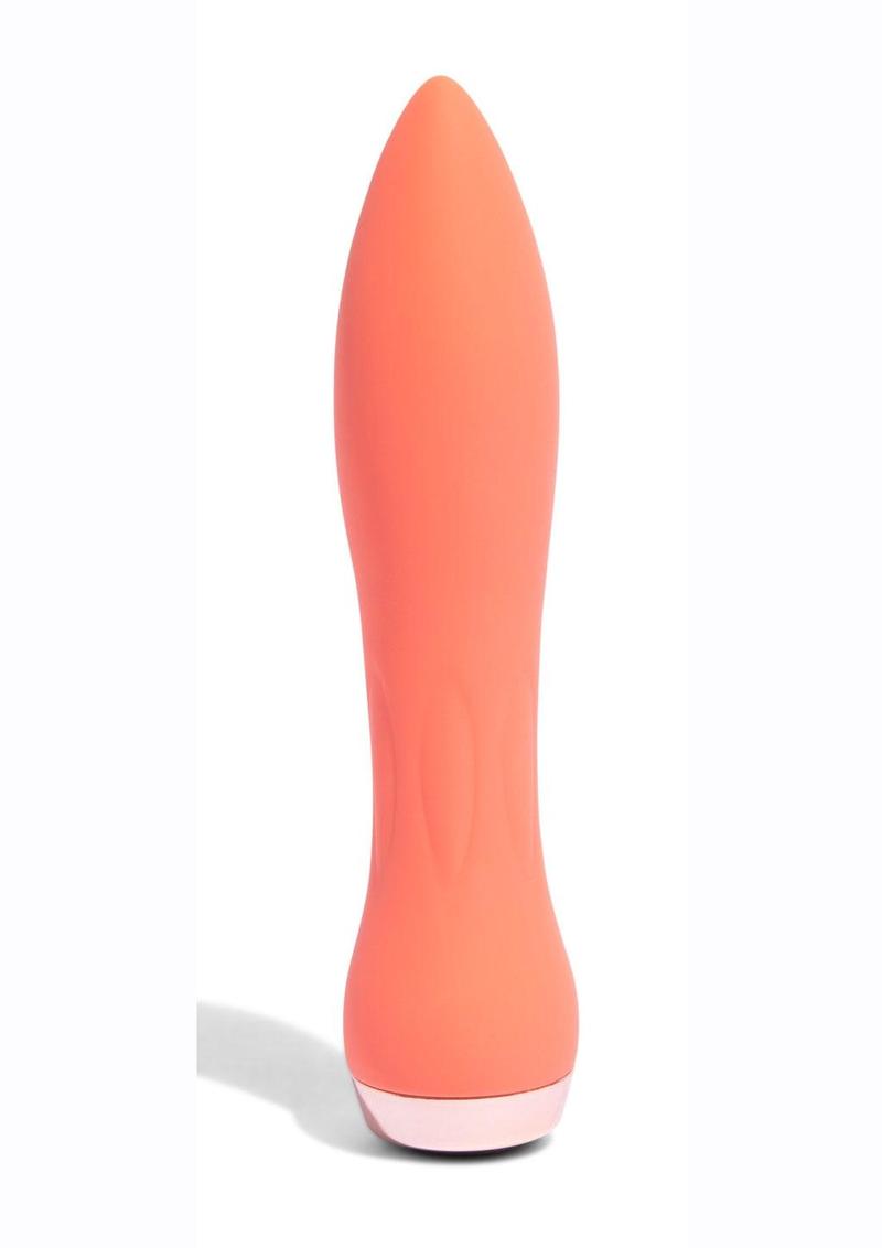 Nu Sensuelle 60sx Amp Silicone Rechargeable Bullet - Coral/Rose Gold