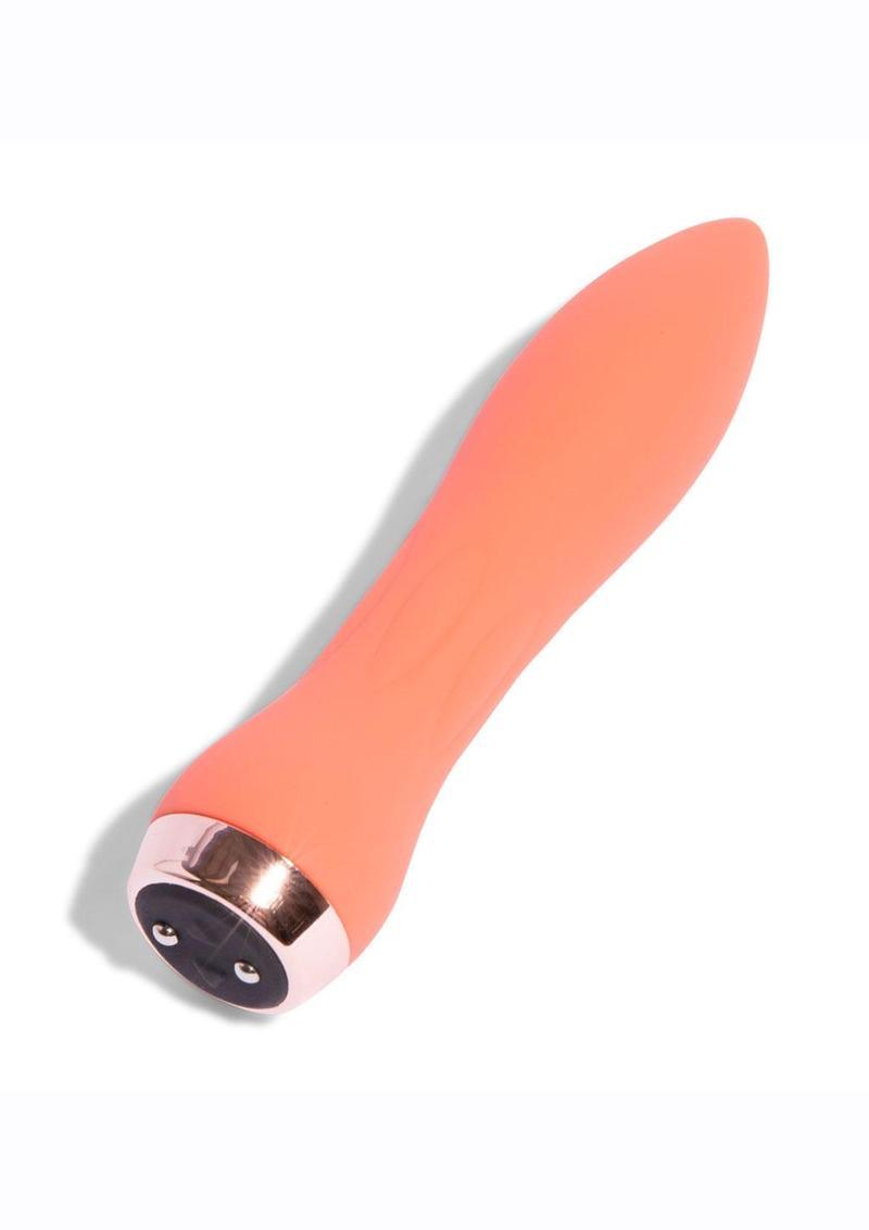 Nu Sensuelle 60sx Amp Silicone Rechargeable Bullet - Coral/Rose Gold