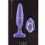 Nu Sensuelle Andii Fino Roller Motion Rechargeable Silicone Anal Plug with Remote Control - Purple/Ultra Violet