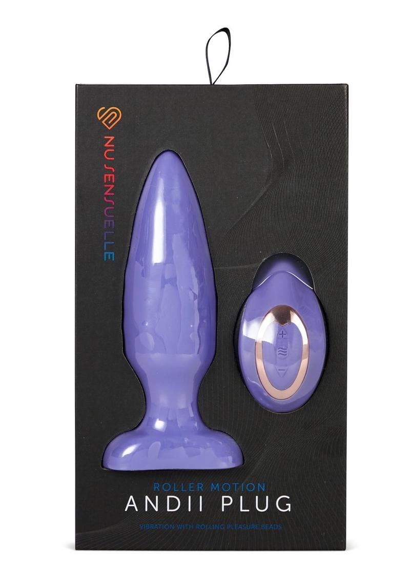 Nu Sensuelle Andii Rechargeable Silicone Plug with Roller Motion