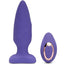 Nu Sensuelle Andii Rechargeable Silicone Plug with Roller Motion - Purple/Ultra Violet