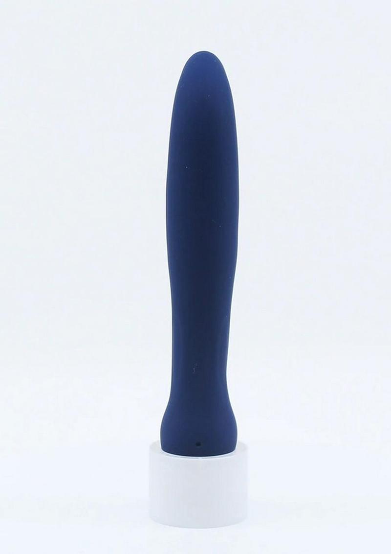 Nu Sensuelle Baelii Rechargeable Silicone G-Spot Vibrator - Blue/Navy Blue