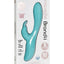 Nu Sensuelle Brandii Rechargeable Silicone G-Spot Rabbit Vibrator - Blue/Tiffany Blue