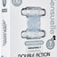 Nu Sensuelle Double Action Bullet Ring Rechargeable Vibrating Cock Ring - Clear
