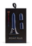 Nu Sensuelle Point Plus Rechargeable Silicone Bullet - Blue/Navy Blue