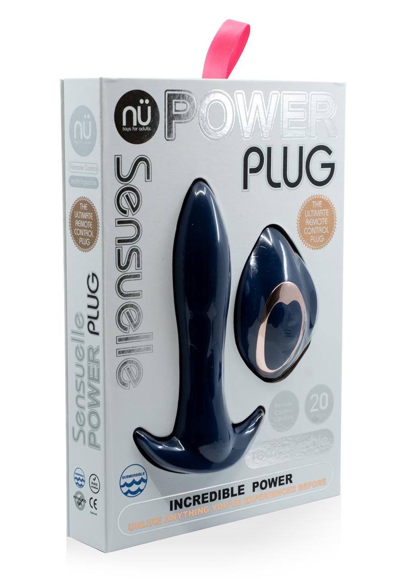 Nu Sensuelle Power Plug Rechargeable Silicone Vibrating Butt Plug – The ...