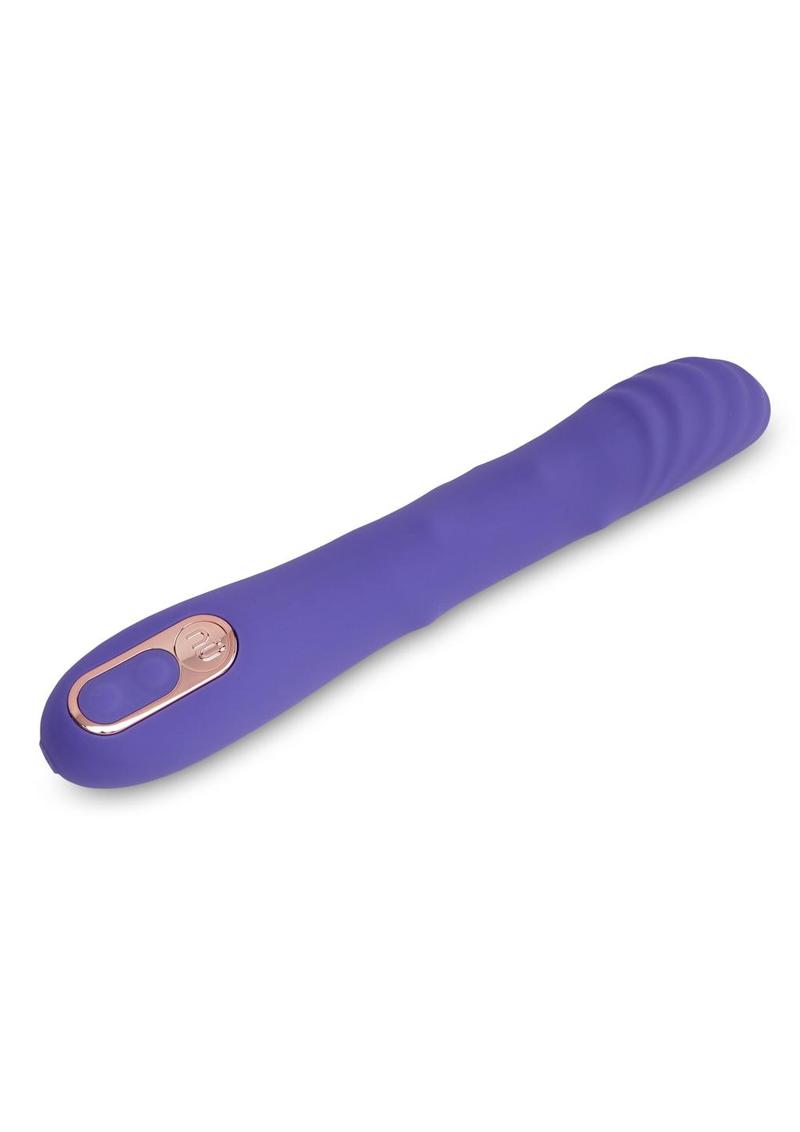 Nu Sensuelle Roxii Rechargeable Silicone Wand with Roller Motion - Purple/Ultra Violet
