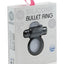 Nu Sensuelle Silicone Bullet Ring Rechargeable Vibrating Cock Ring - Black