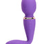 Nu Sensuelle Xlr8 Alluvion Silicone Rechargeable Wand Massager - Purple/Rose Gold