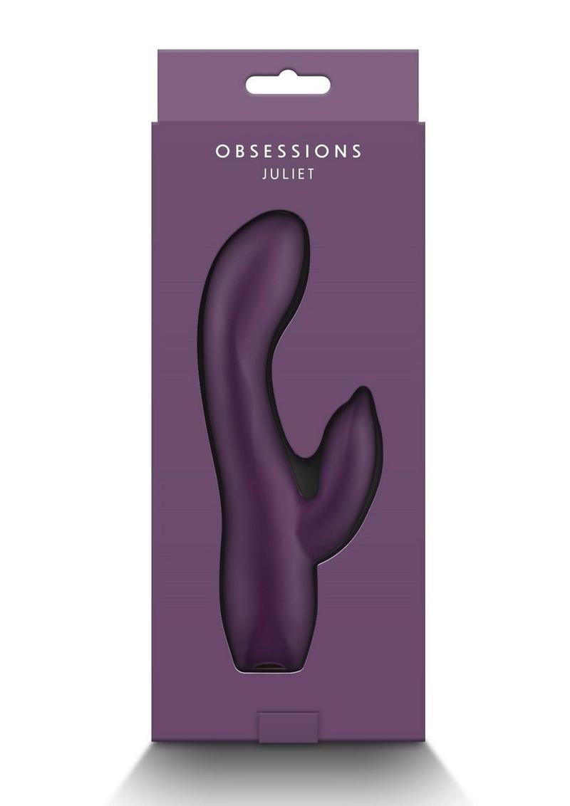 Obsessions Juliet Rechargeable Silicone Rabbit Vibrator - Purple