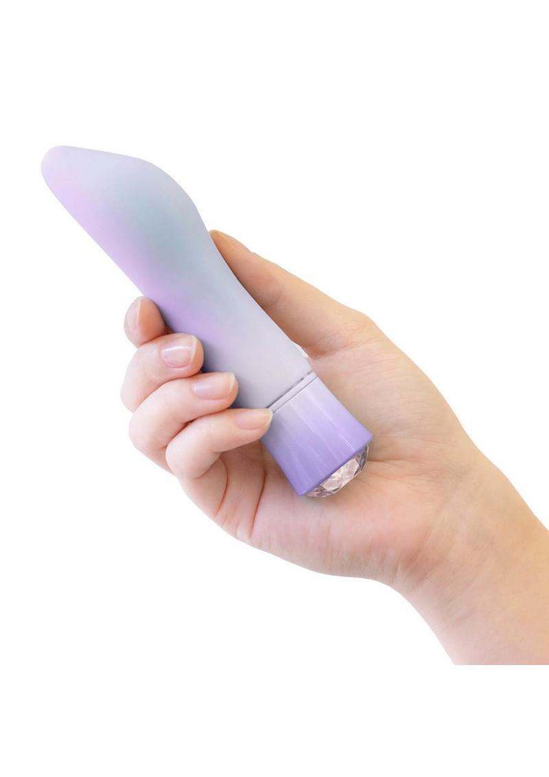 Oh My Gem Revival Rechargeable Silicone G-Spot Vibrator - Opal - Purple