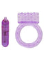 One Touch Nubby Vibrating Cock Ring - Purple