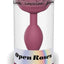 Open Roses Silicone Anal Plug - Plum Star/Purple - Medium