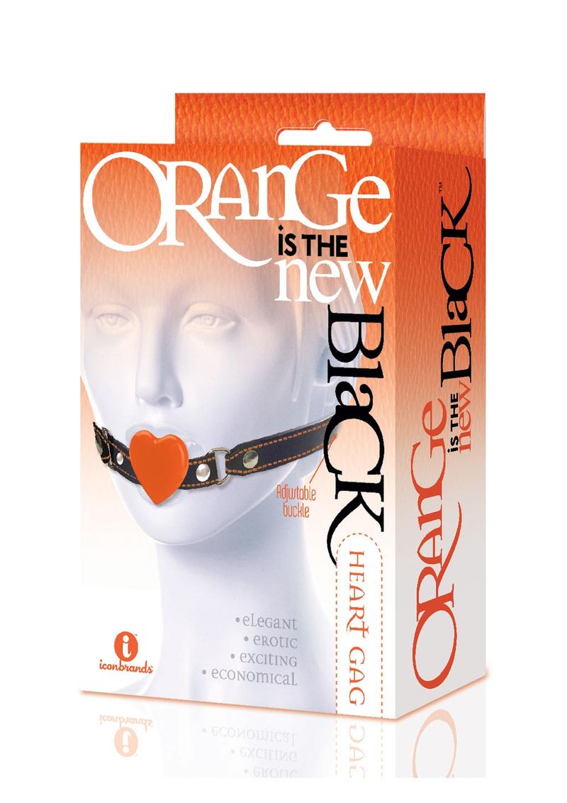 Orange Is The New Black Heart Gag - Black/Orange