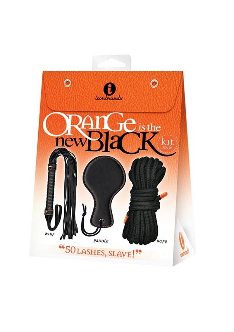 Orange Is The New Black Kit #3 - 50 Lashes, Slave - Black/Orange