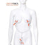 Orange Is The New Black Triple Your Pleasure Nipple and Clitoral Clamps with Chain - Orange