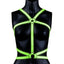 Ouch Body Harness - Glow In The Dark/Green - Medium/Small