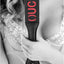 Ouch! Bonded Leather Paddle - Black/Red