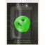 Ouch! Cock Ring and Ball Strap Silicone - Glow In The Dark/Green