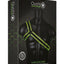 Ouch! Gladiator Harness - Black/Glow In The Dark/Green - Large/XLarge
