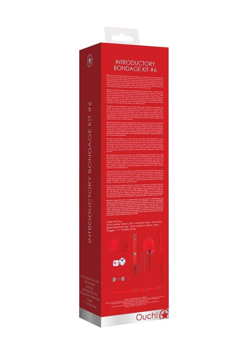 Ouch! Introductory Bondage Kit #6 - Red - 6 Piece Kit