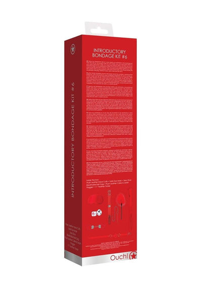 Ouch! Introductory Bondage Kit #6 - Red - 6 Piece Kit