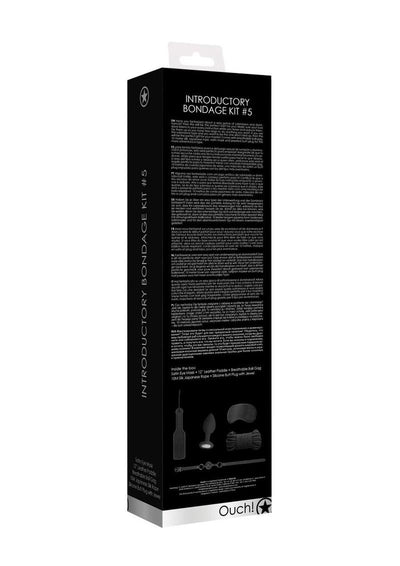 Ouch! Kits Introductory Bondage Kit #5 - Black - 4 Piece Kit