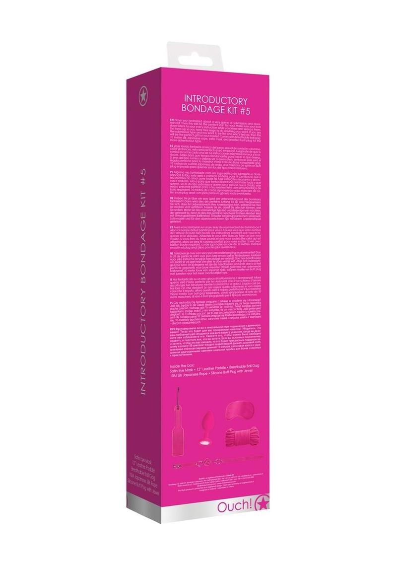 Ouch! Kits Introductory Bondage Kit #5 - Pink/Purple - 4 Piece Kit