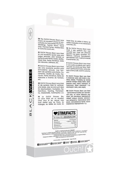 Ouch! Lace Eye-Mask Princess - Black