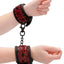 Ouch! Luxury Hand Cuffs - Burgundy/Red