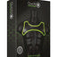 Ouch! Neoprene Harness - Black/Glow In The Dark/Green - Medium/Small