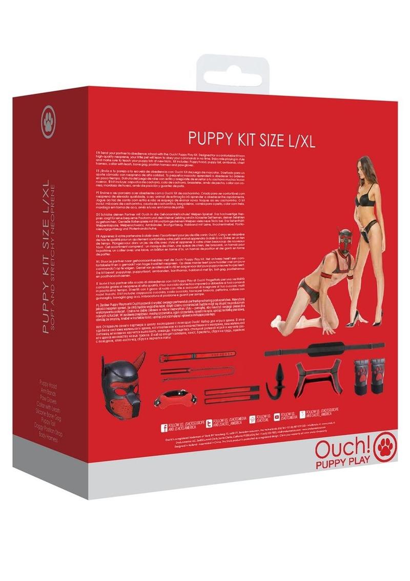 Ouch! Neoprene Puppy Kit - Red - Large/XLarge