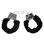 Ouch! Pleasure Furry Hand Cuffs with Quick Release Button