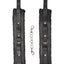 Ouch! Plush Bonded Leather Ankle Cuffs - Black