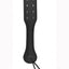 Ouch! Skulls and Bones Leather Paddle with Skulls - Black