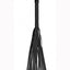 Ouch! Skulls and Bones Leather Whip with Skulls - Black