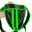 Ouch! Striped Jock Strap - Black/Glow In The Dark/Green - Large/XLarge