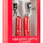 Ouch! Vibrating Nipple Clamps - Red