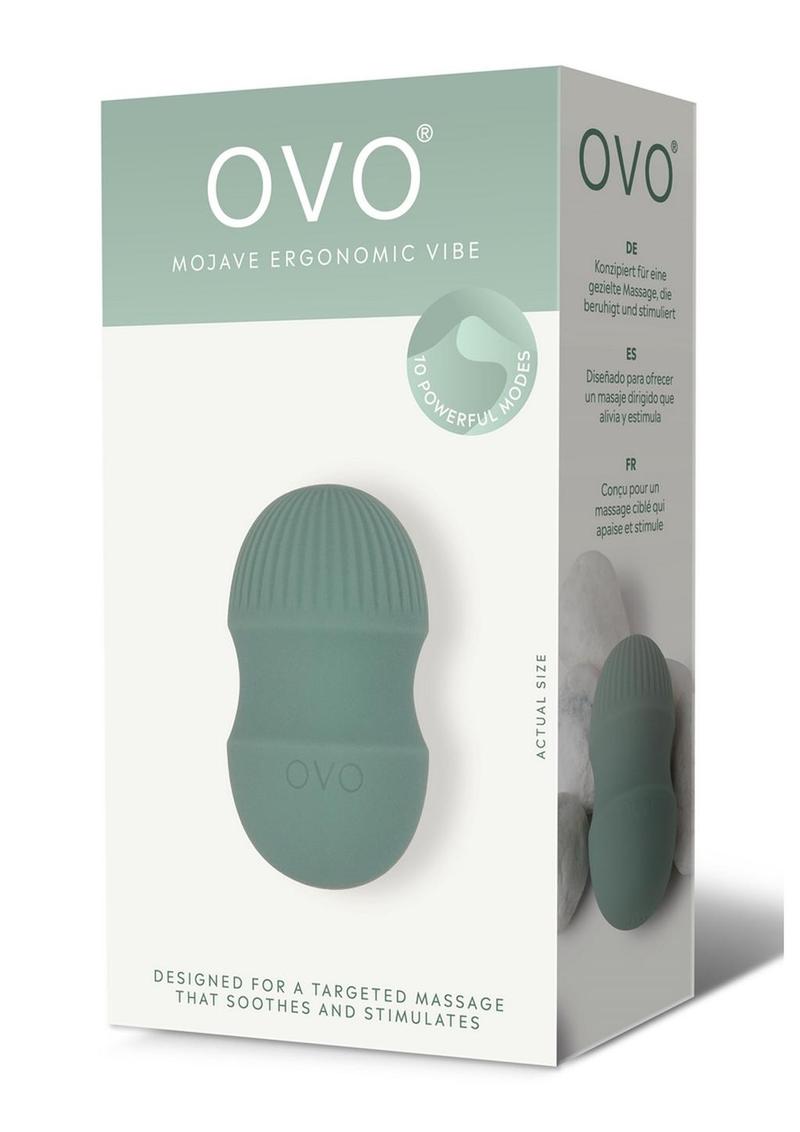 OVO Earth Mojave Mini Rechargeable Silicone Vibrator - Green