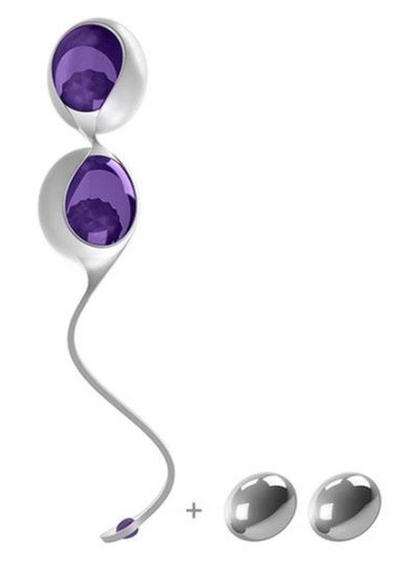 OVO L1 Silicone Love Balls Waterproof - Lilac/Purple/White