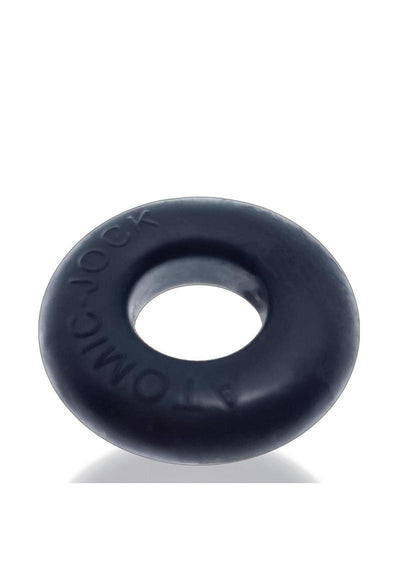 Oxballs Atomic Jock Do-Nut-2 Fatty Silicone Plus+ Cock Ring - Night Edition - Black