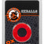 Oxballs Atomic Jock Sprocket Super Stretchy Cock Ring - Red - 2.8in