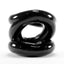 Oxballs Atomic Jock Z-Balls Cock Ring and Ball Stretcher - Black