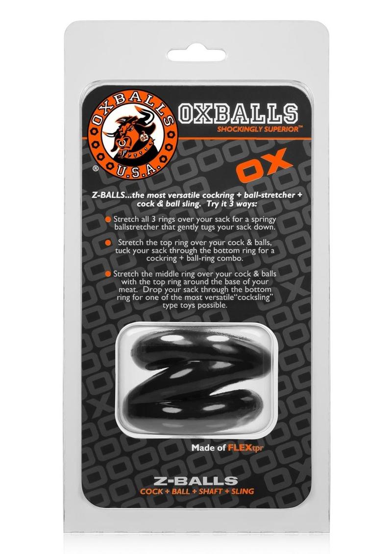 Oxballs Atomic Jock Z-Balls Cock Ring and Ball Stretcher